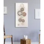 OBRAZ NA PŁÓTNIE CIRCLY Z WSTAWKAMI -B- 50X3,2X100 cm